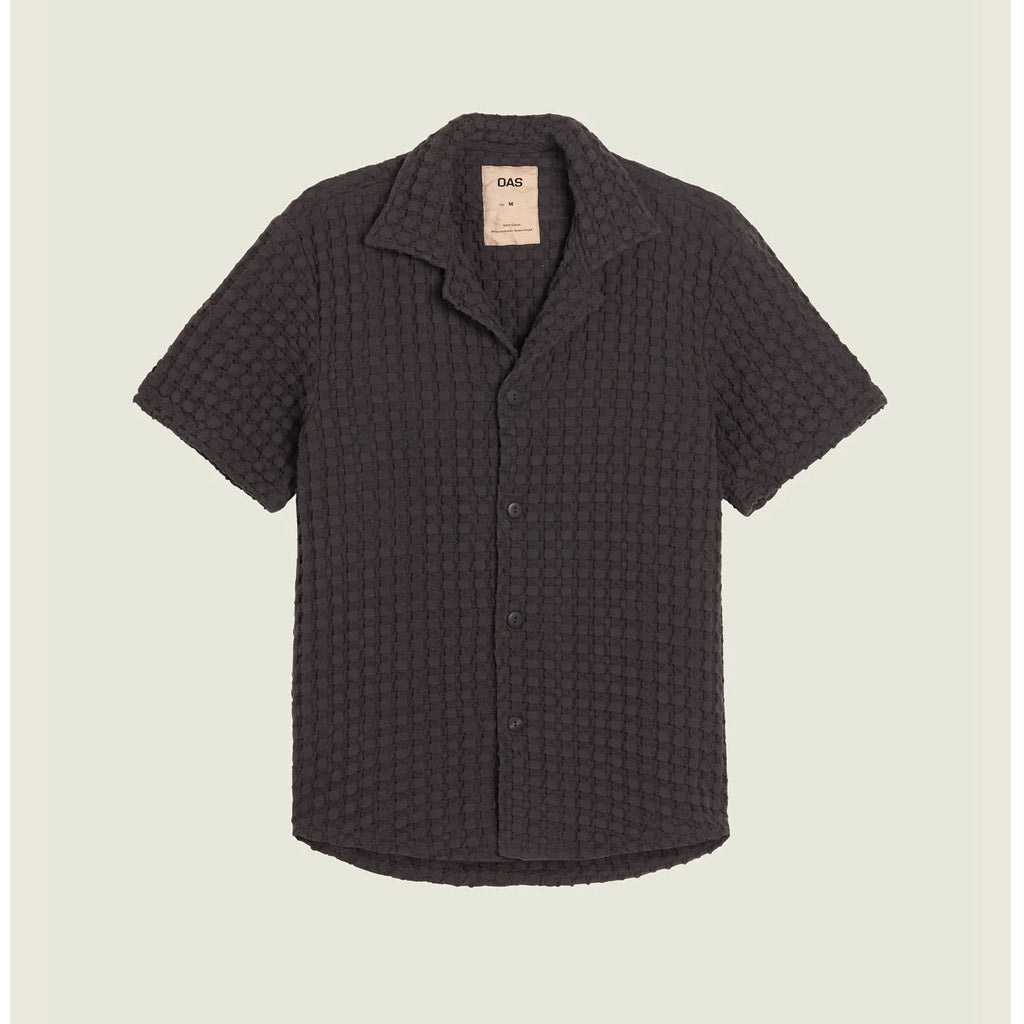 OAS Nearly Black Porto Waffle Shirt - Collector Store