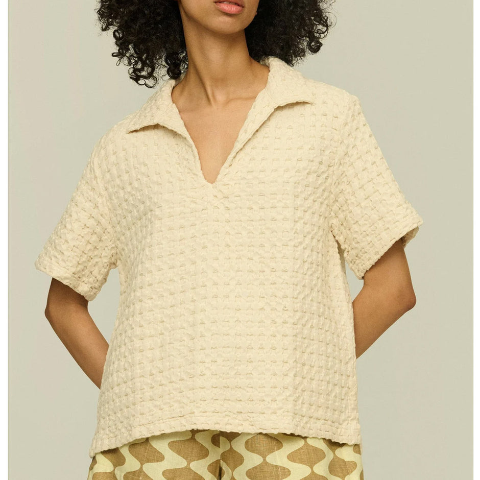 OAS - Ecru Jaffa Waffle Shirt