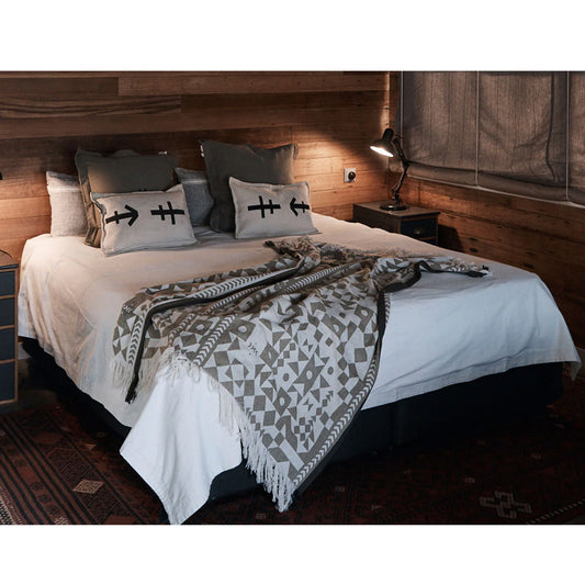 Pony Rider | King | Organic Canvas Duvet Cover | Natural - Collector Store