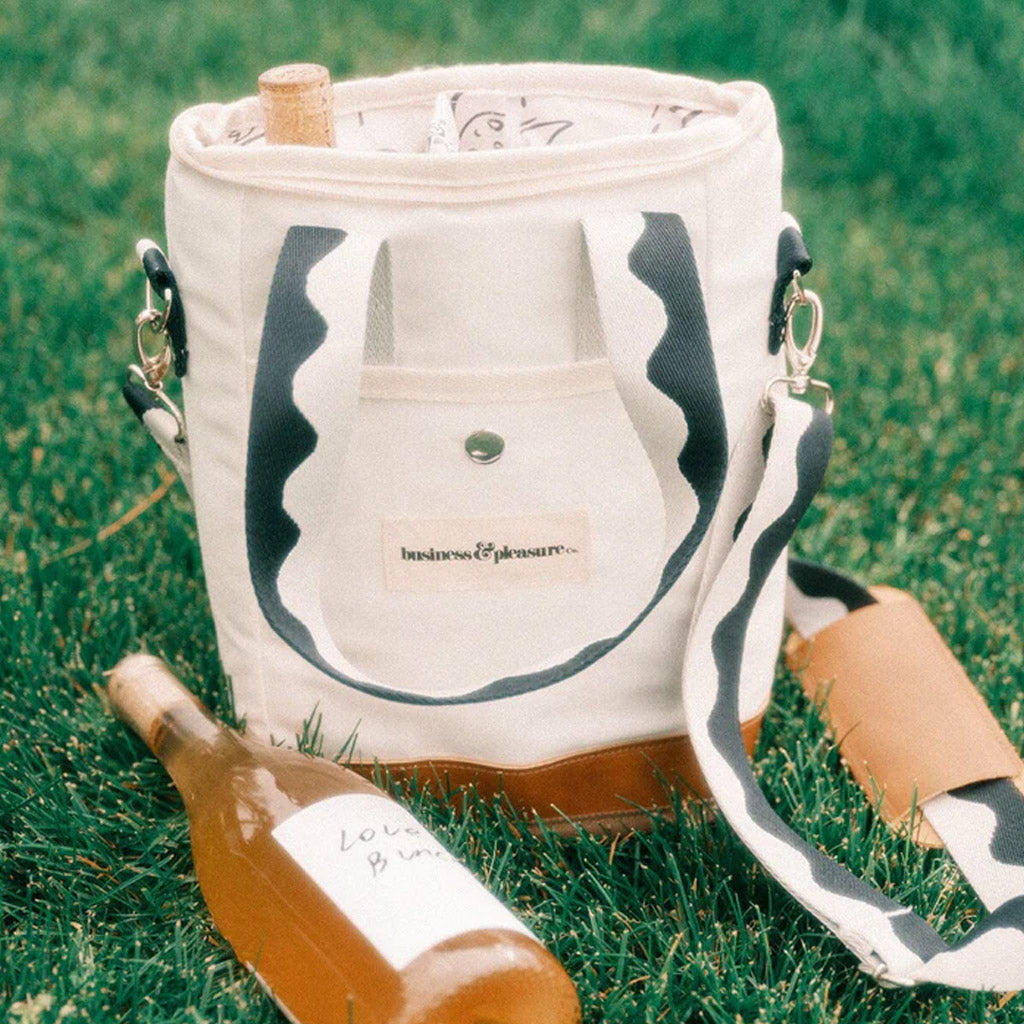 WINE COOLER TOTE BAG - RIVIE WHITE - Collector Store