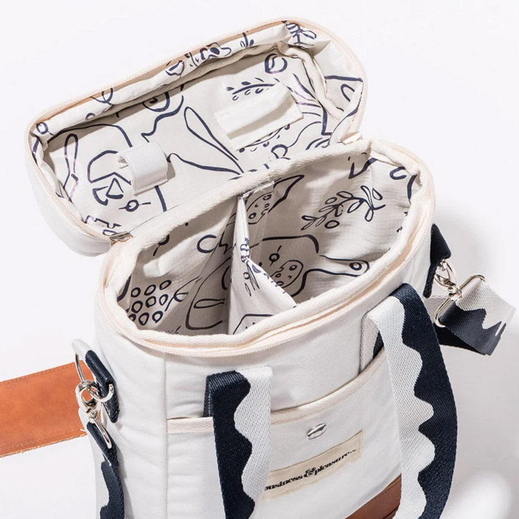 WINE COOLER TOTE BAG - RIVIE WHITE - Collector Store