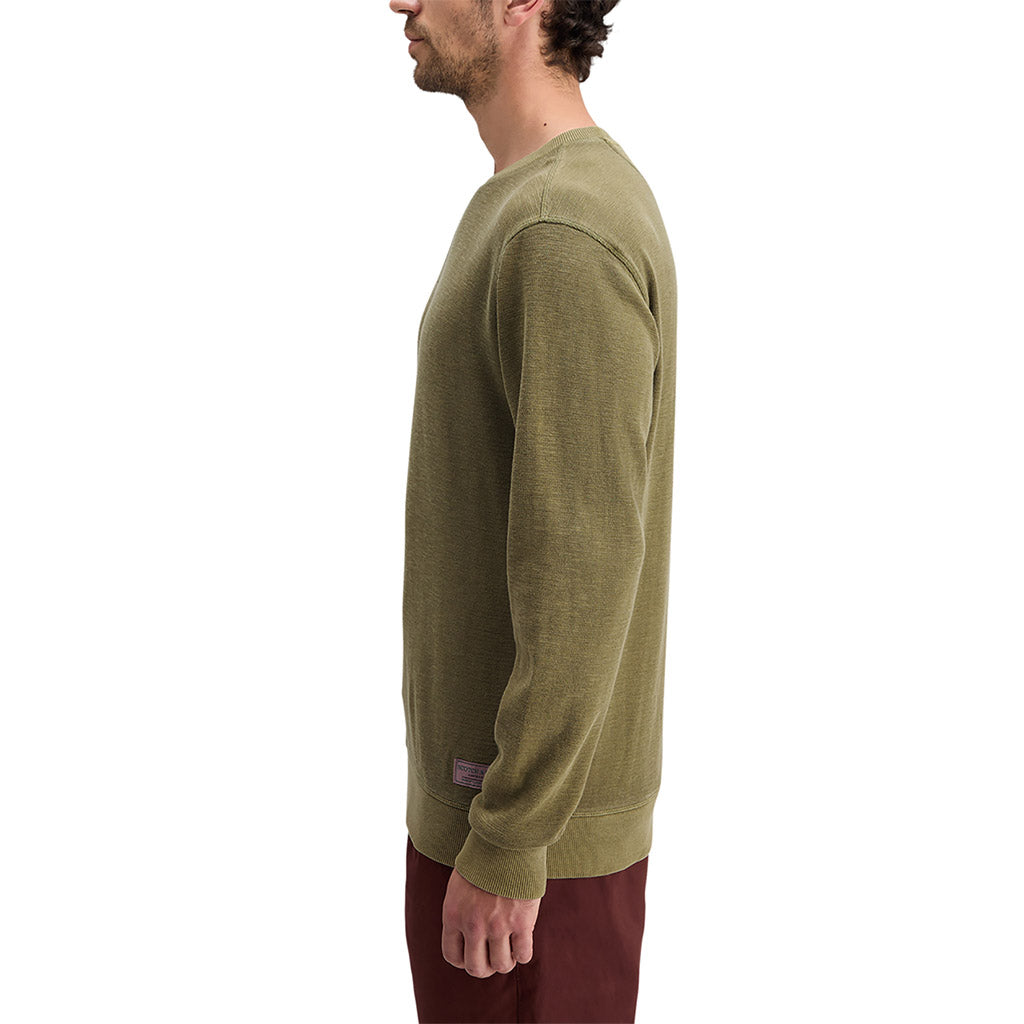 Garment-dyed sweatshirt Moss Green - Collector Store