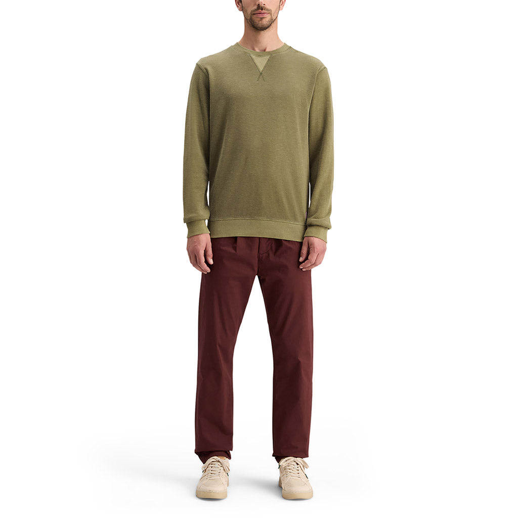 Garment-dyed sweatshirt Moss Green - Collector Store