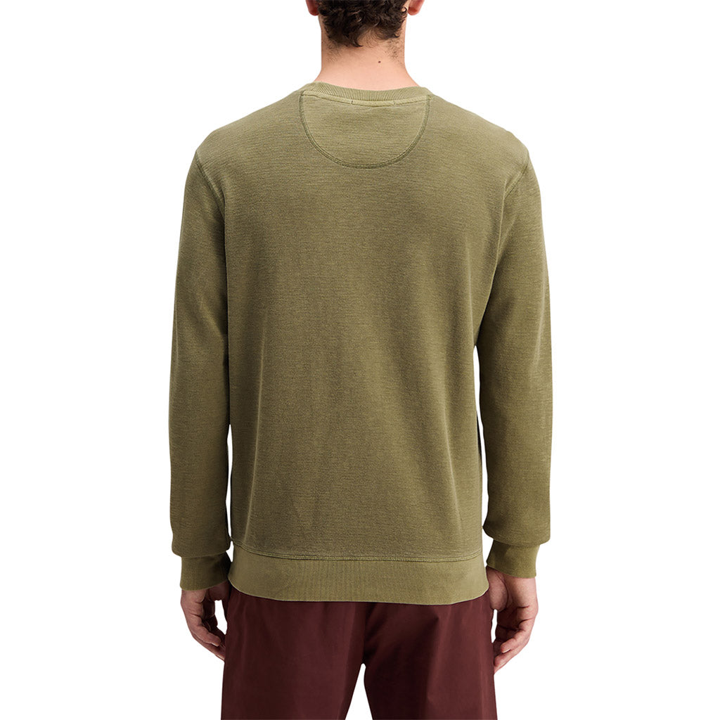 Garment-dyed sweatshirt Moss Green - Collector Store