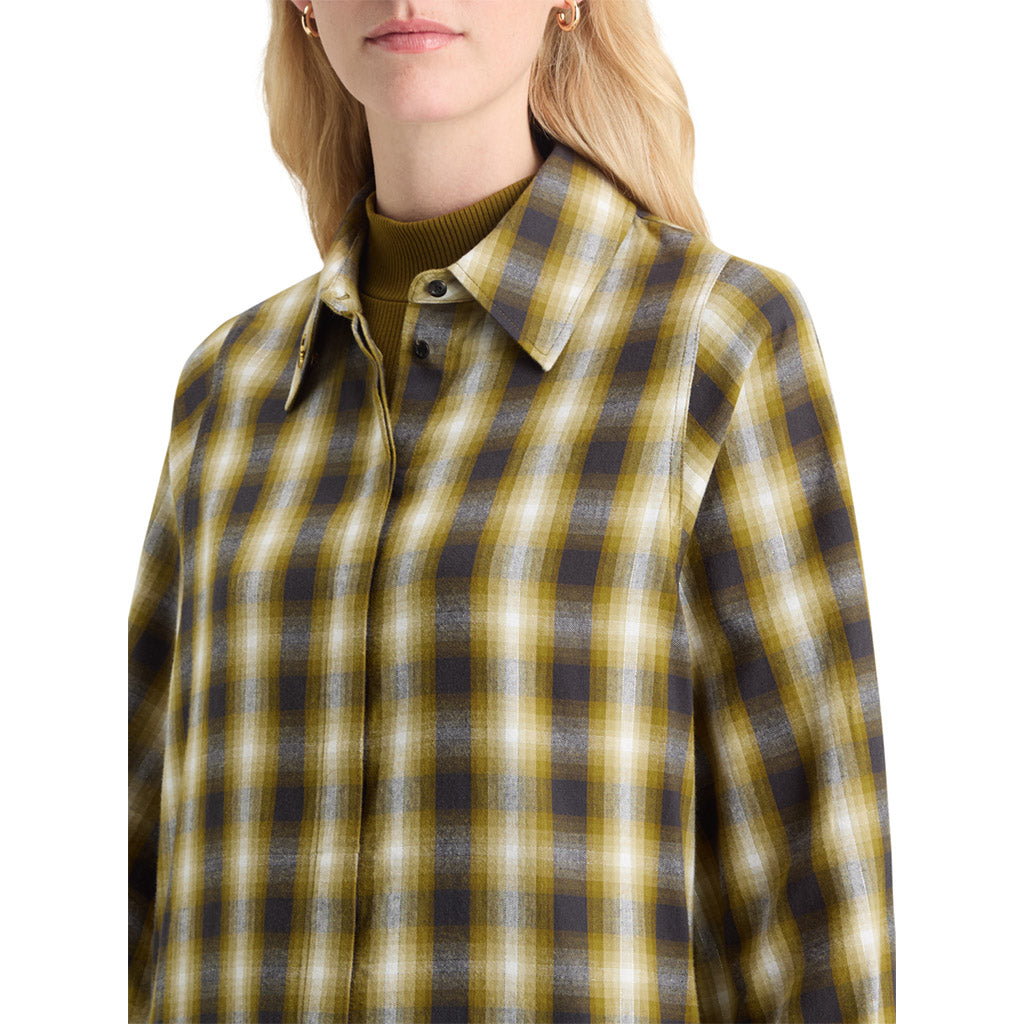 Flannel Olive check shirt - Collector Store