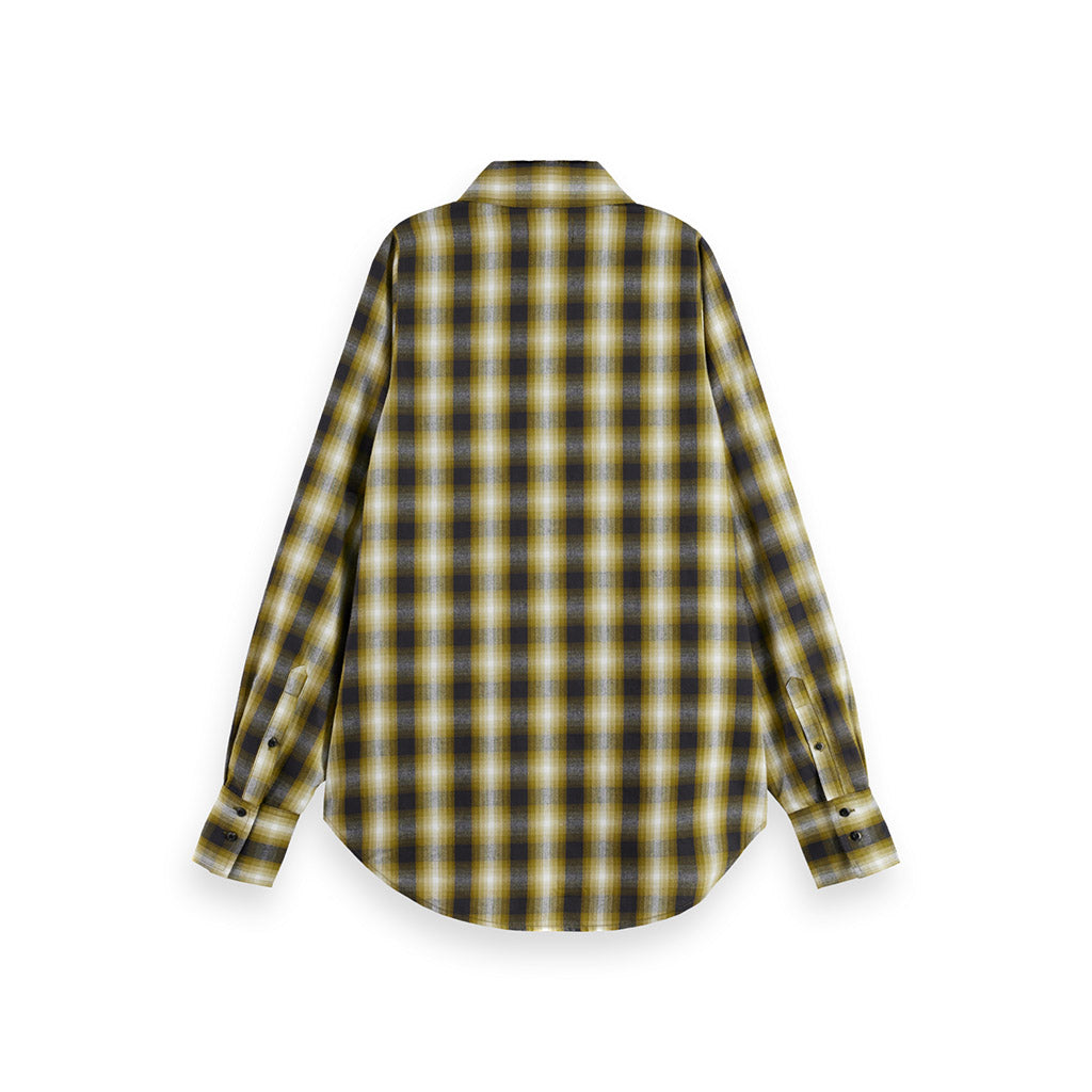 Flannel Olive check shirt - Collector Store