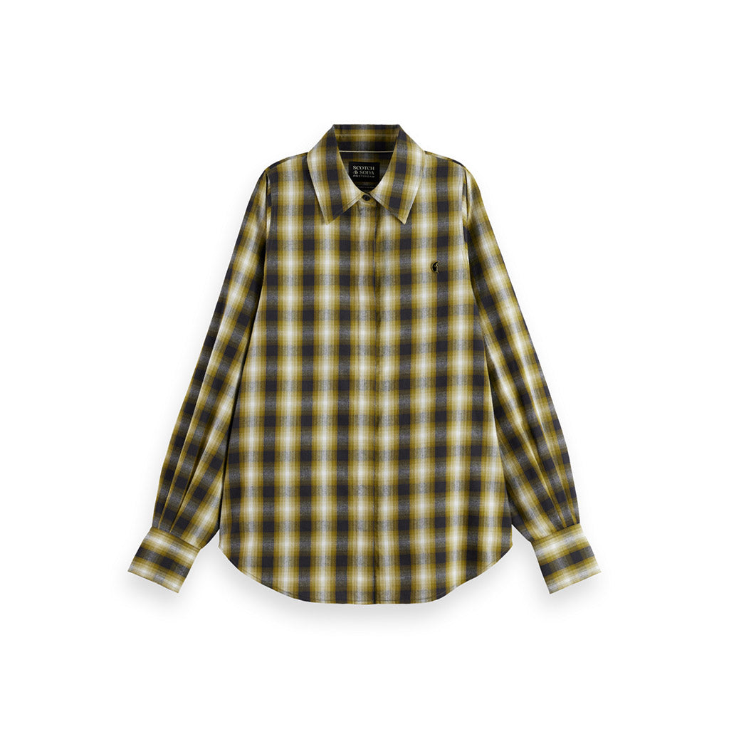 Flannel Olive check shirt - Collector Store