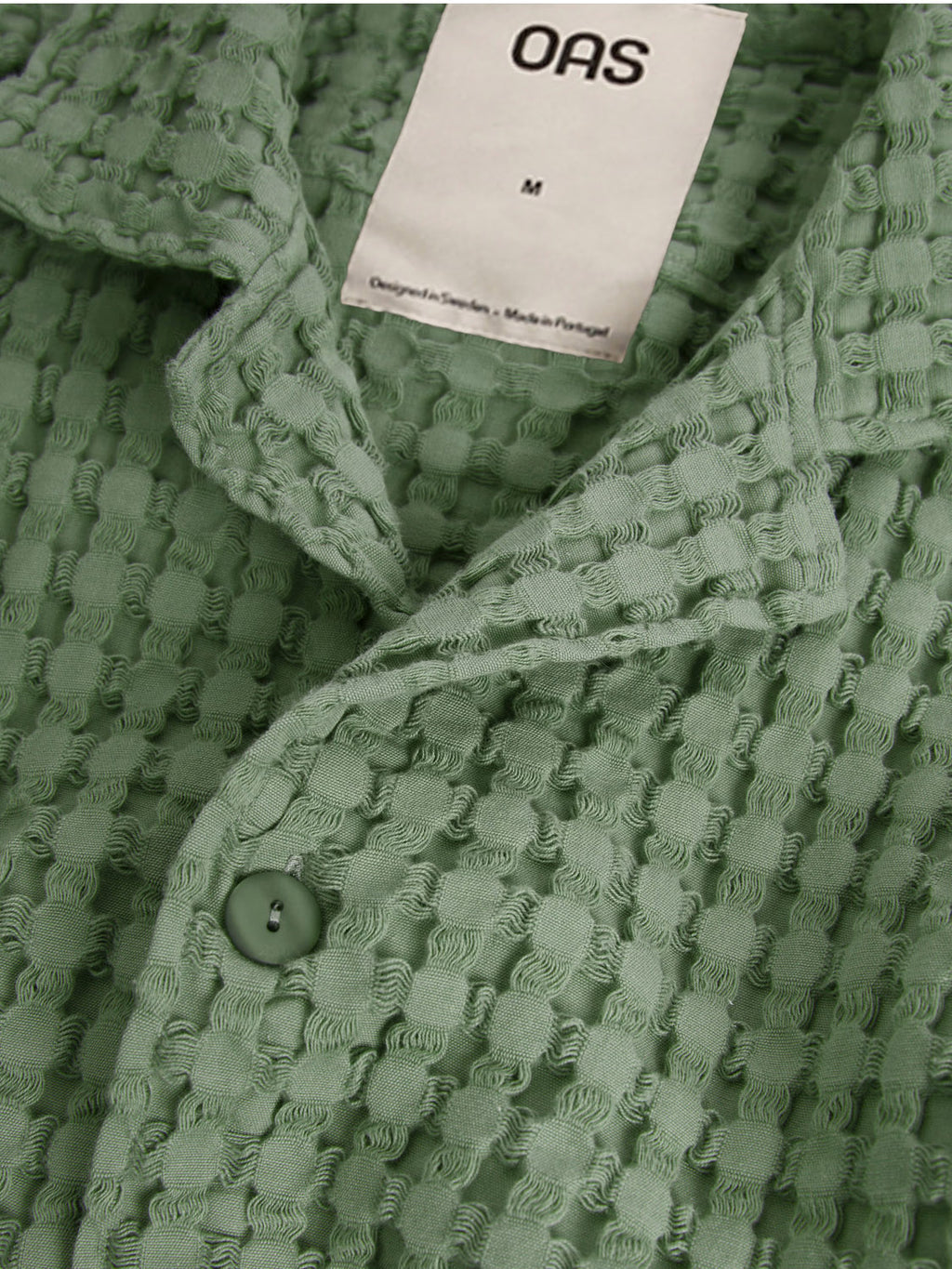 OAS - Green Cuba Waffle Shirt