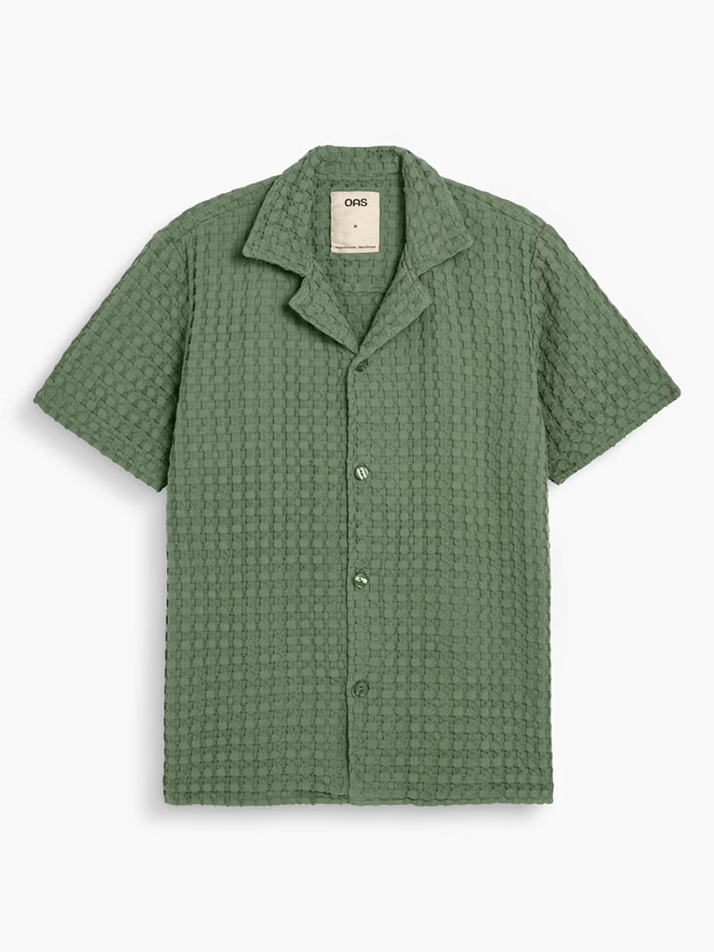 OAS - Green Cuba Waffle Shirt