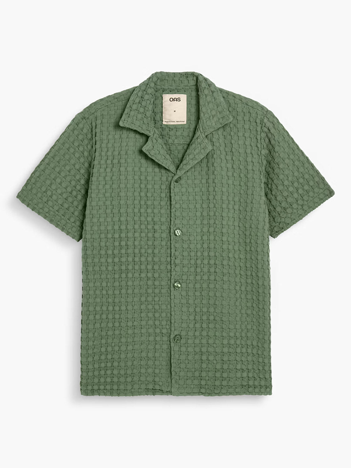 OAS - Green Cuba Waffle Shirt