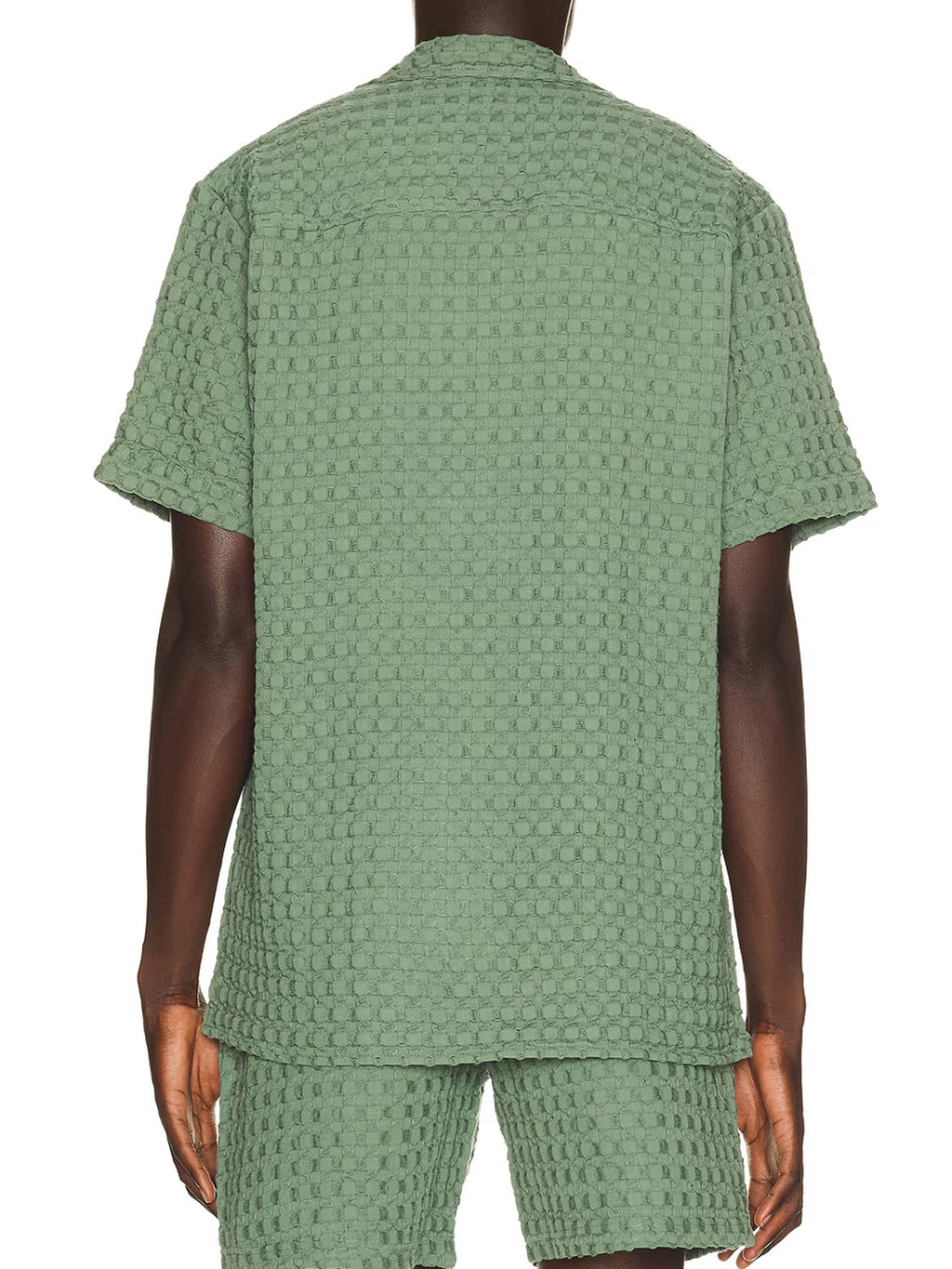 OAS - Green Cuba Waffle Shirt