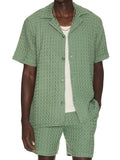 OAS - Green Cuba Waffle Shirt