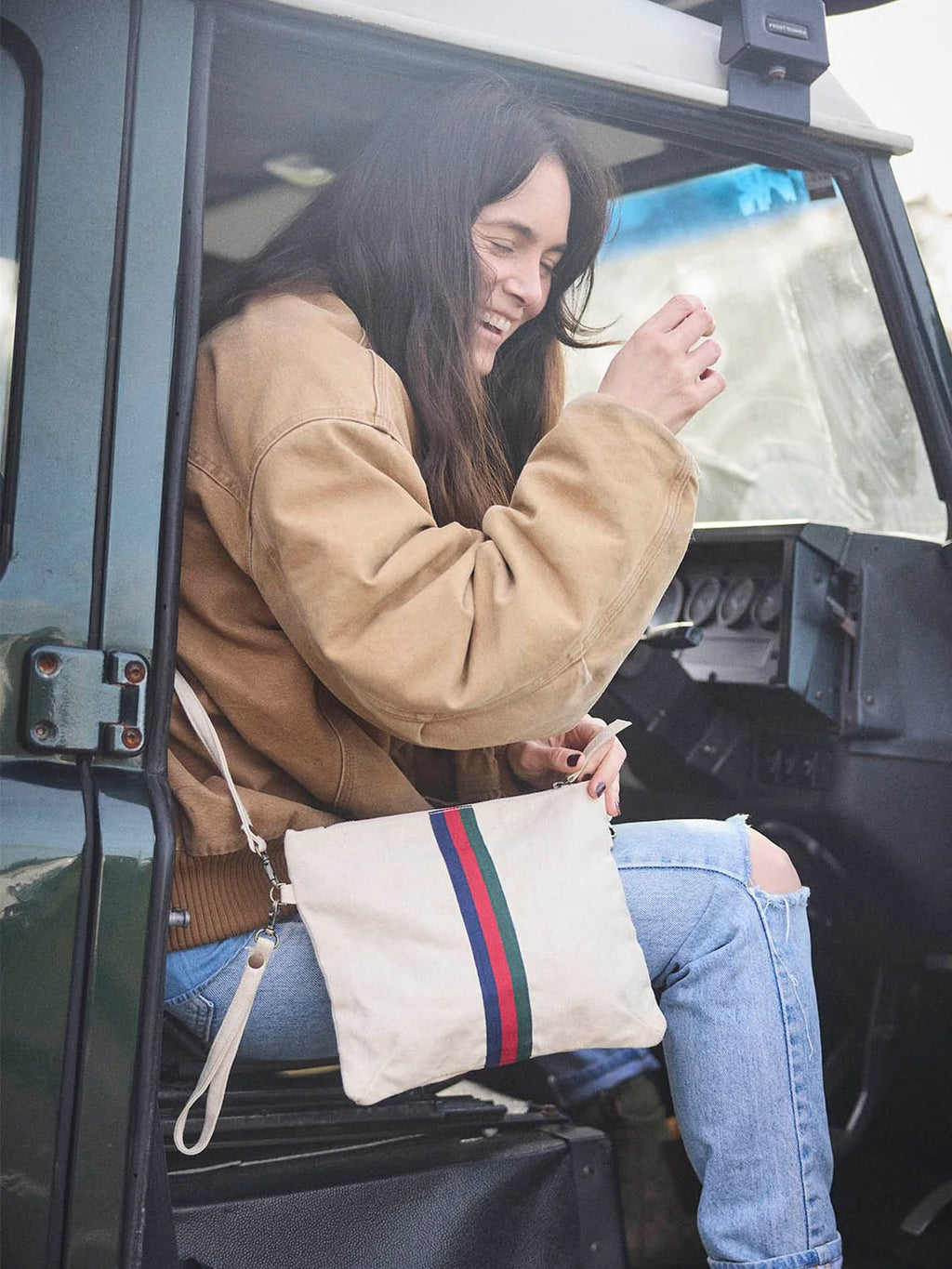 Pony Rider Escape Clutch | Natural Recycled | 28*23cm