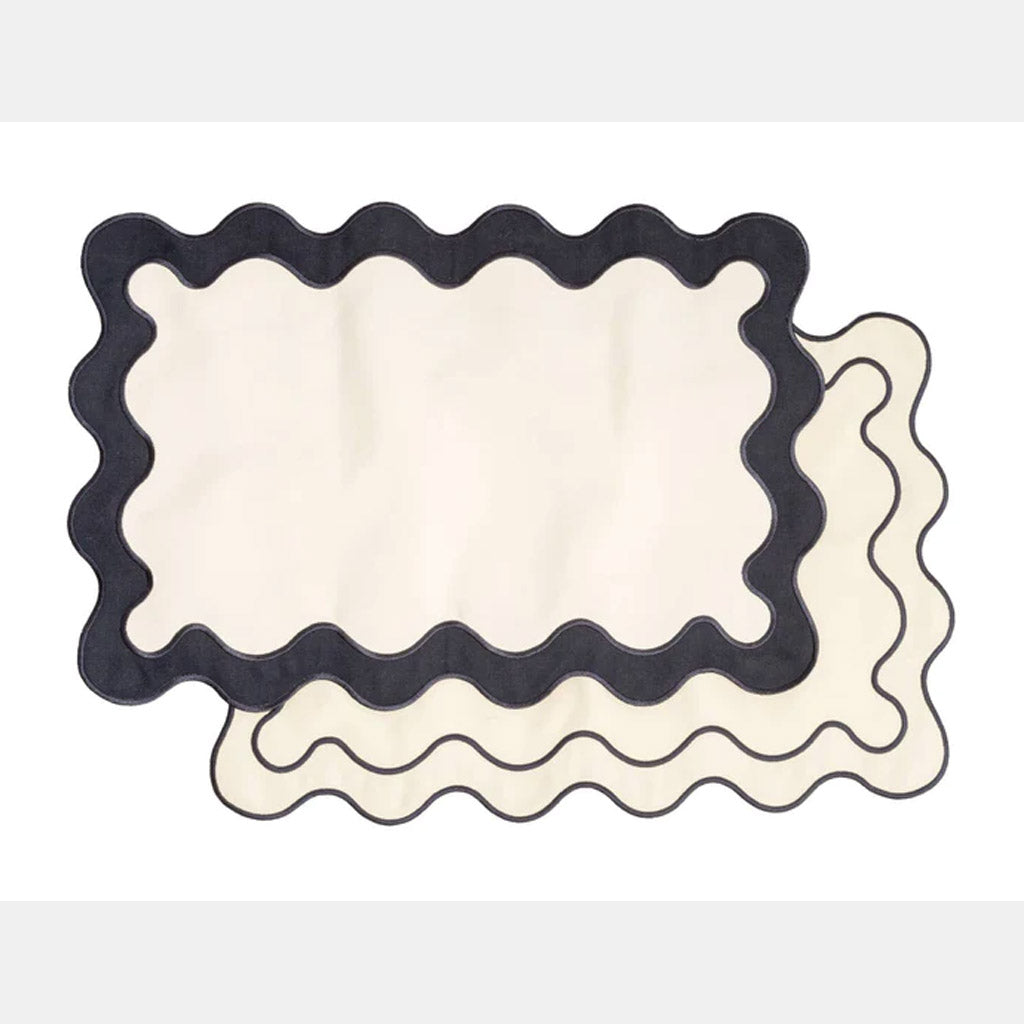 PLACEMAT SET OF 4 - RIVIERA WHITE - Collector Store