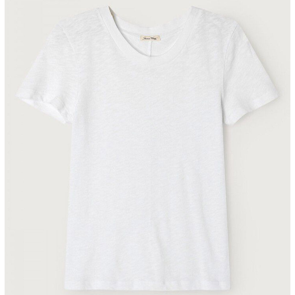 American Vintage Sonoma S/S Round Neck Tee - White - Collector Store