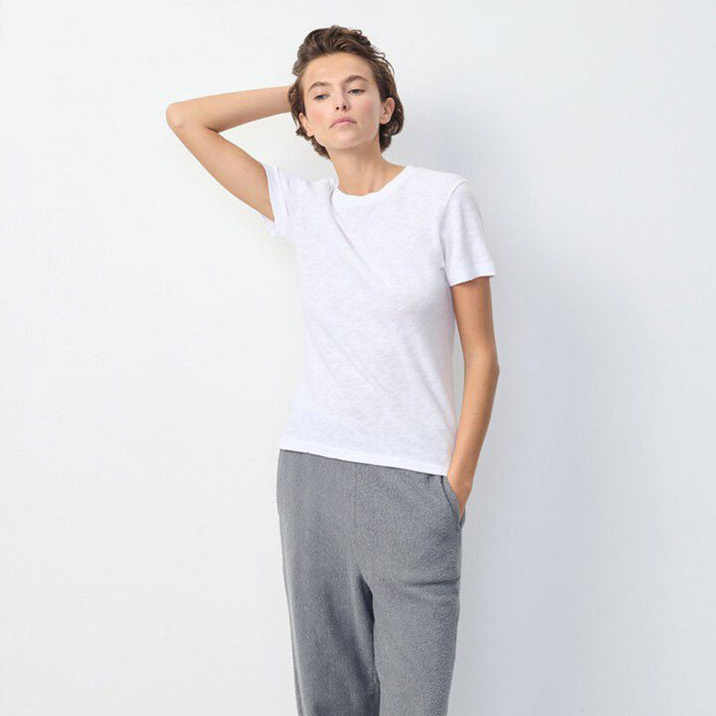 American Vintage Sonoma S/S Round Neck Tee - White - Collector Store Sydney