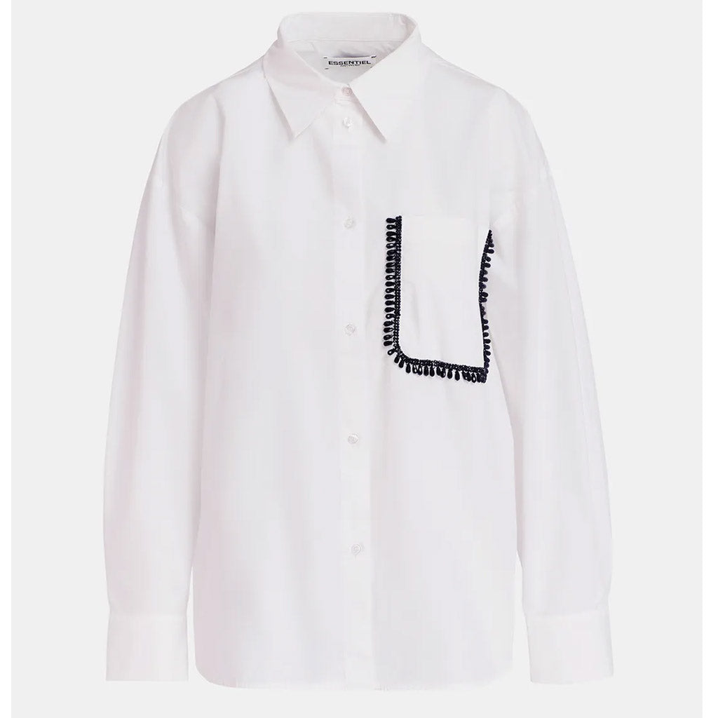 Essentiel Antwerp | GET Embellished White Shirt - Collector Store