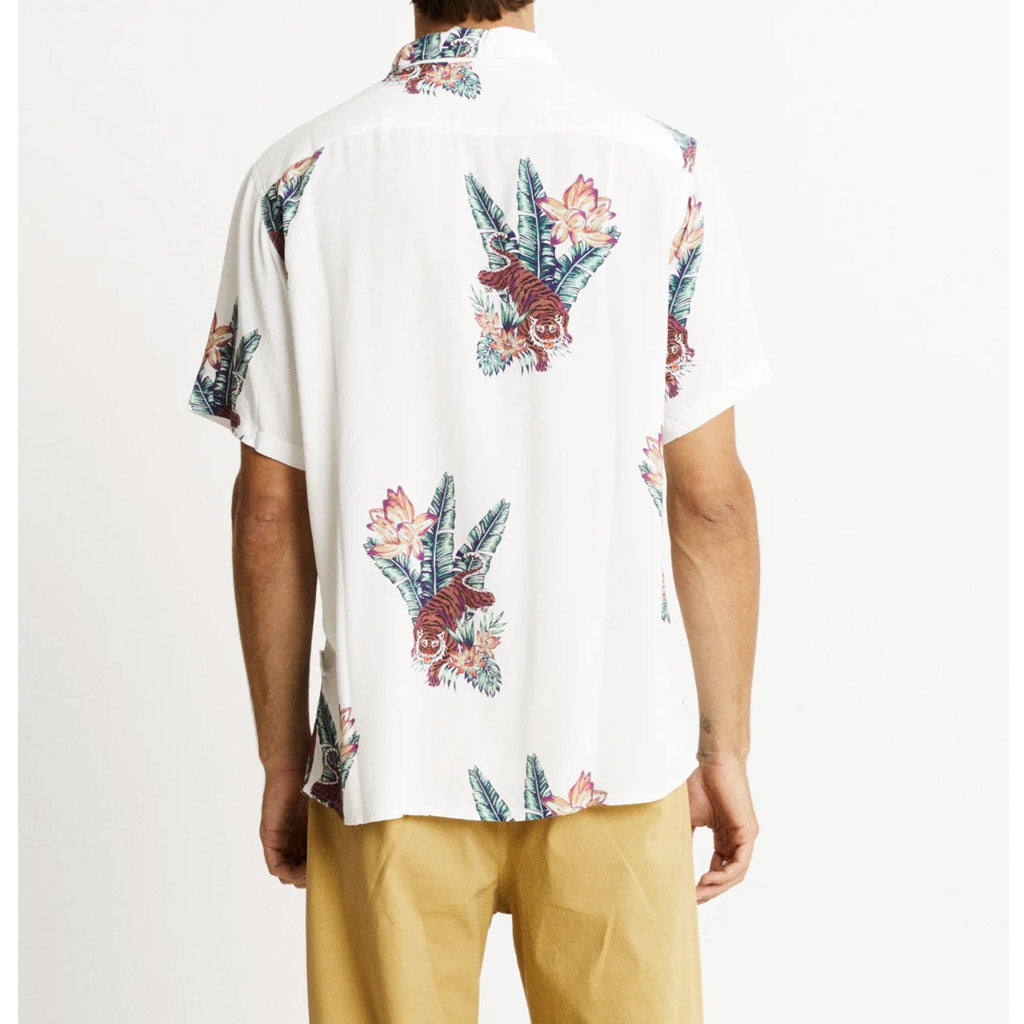 Mr Simple Zed Bowler SS Shirt - White Tropical - Collector Store