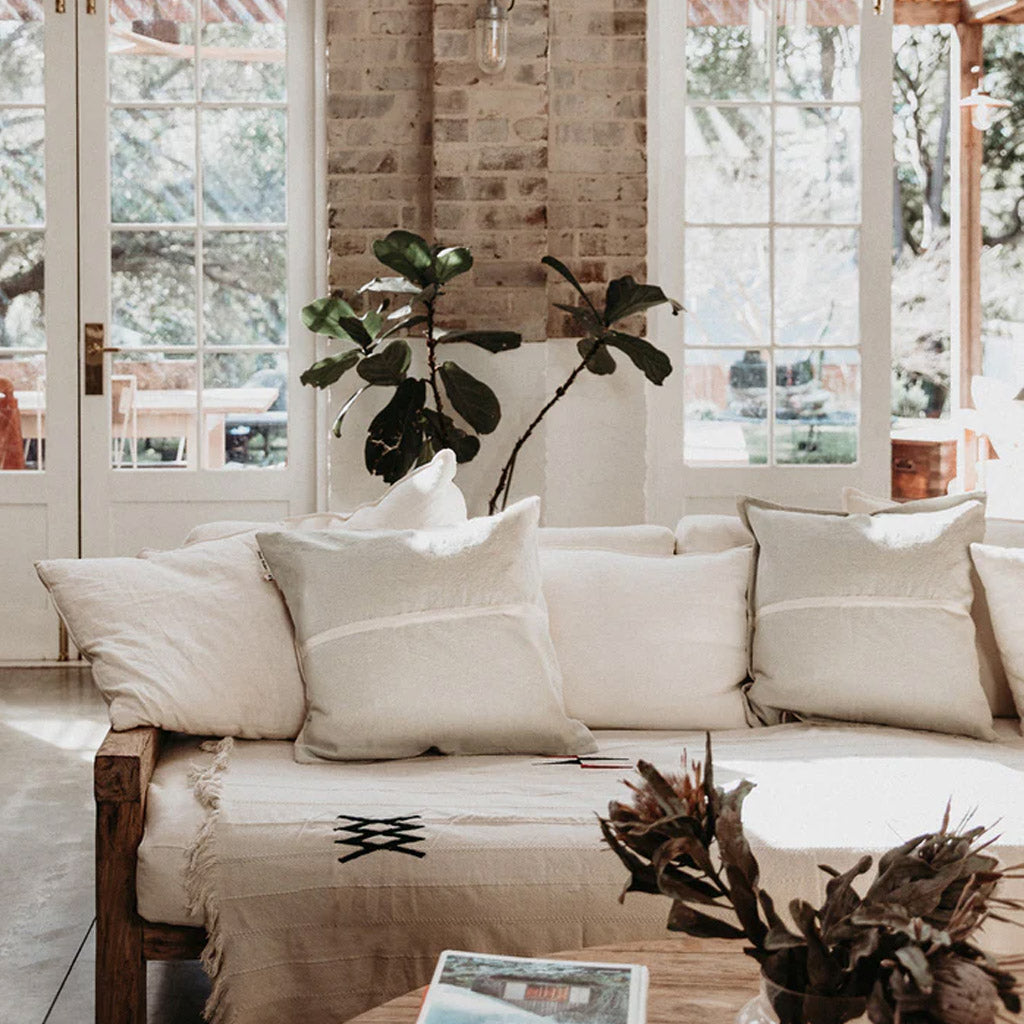 Pony Rider | Wanderful Cushion | White - Natural | 60*60 - Collector Store Sydney