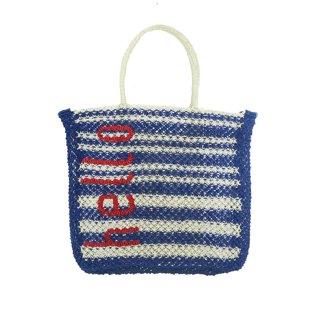 The Jacksons - Oti - HELLO STRIPES - Natural | Indigo - Collector Store Sydney
