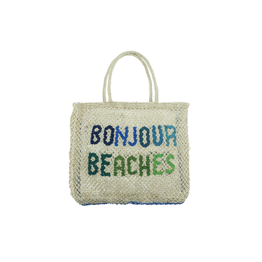 The Jacksons BONJOUR BEACHES Jute Bag - Natural
