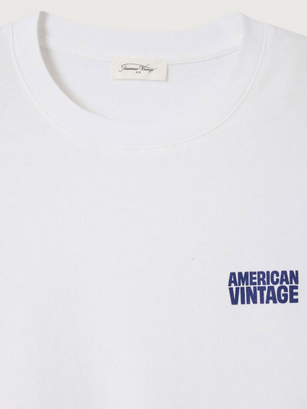 American Vintage Ykobow S/S Print Logo Tee - White