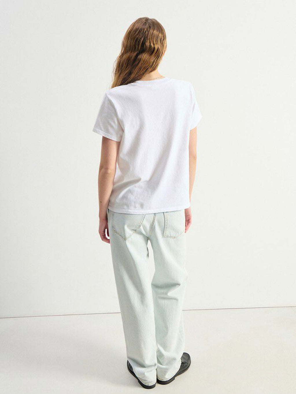 American Vintage Ykobow S/S Print Logo Tee - White