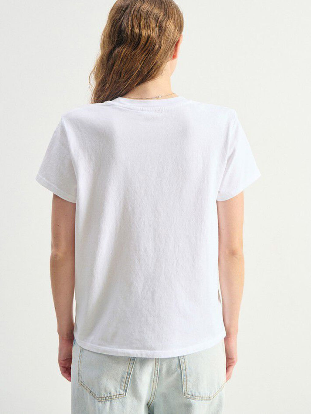 American Vintage Ykobow S/S Print Logo Tee - White