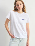 American Vintage Ykobow S/S Print Logo Tee - White