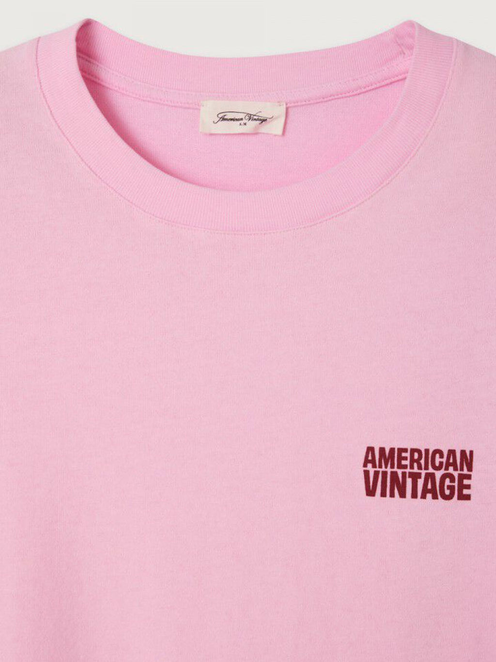 American Vintage Ykobow S/S Print Logo Tee - Candy