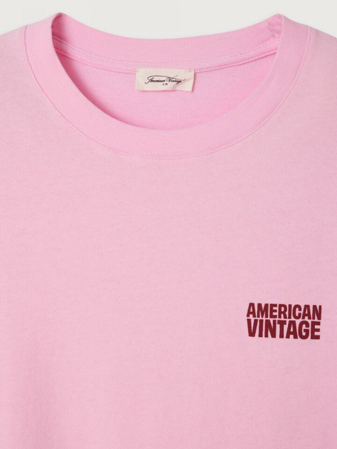 American Vintage Ykobow S/S Print Logo Tee - Candy