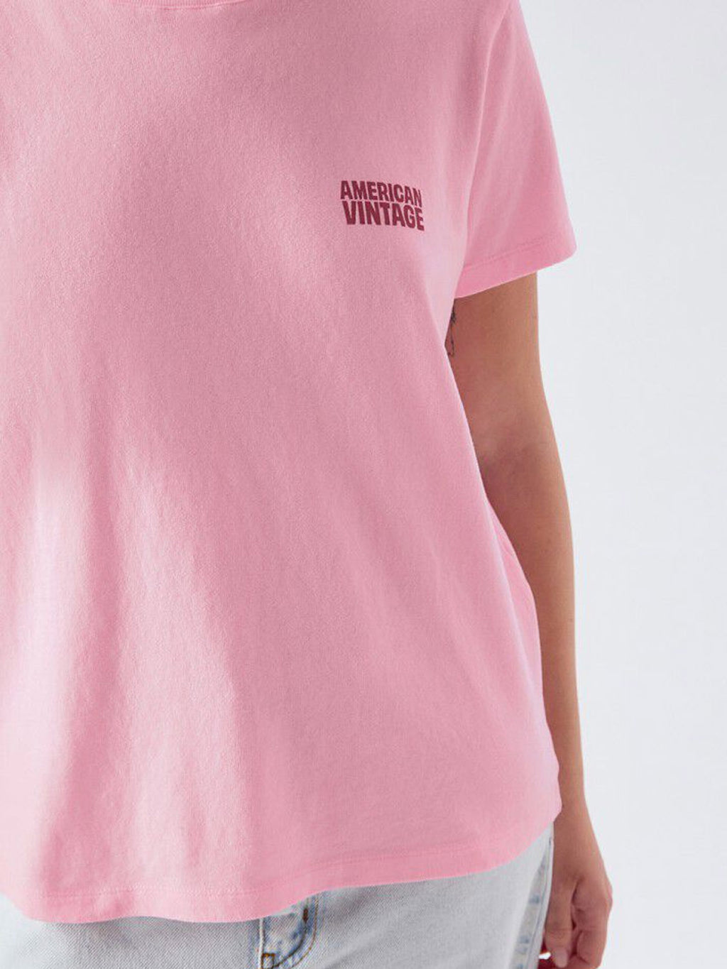 American Vintage Ykobow S/S Print Logo Tee - Candy