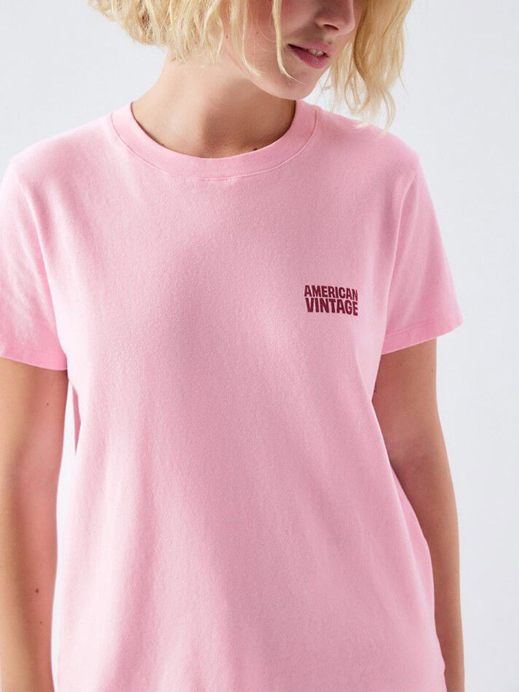 American Vintage Ykobow S/S Print Logo Tee - Candy