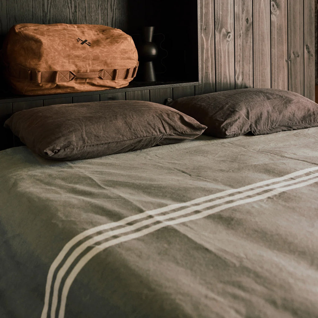 Pony Rider New Yorker Cotton Blanket | Olive | 267 x 265 - Collector Store Sydney