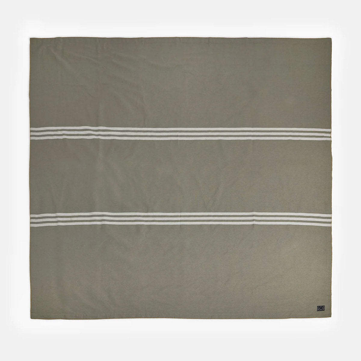 Pony Rider New Yorker Cotton Blanket | Olive | 267 x 265 - Collector Store Sydney