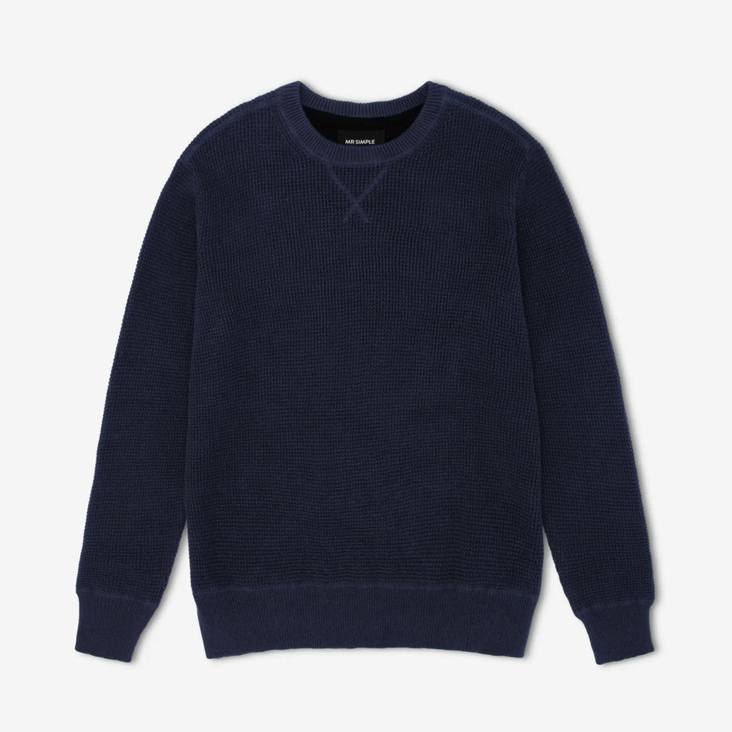 MR SIMPLE : SORRENTO KNIT : NAVY - Collector Store