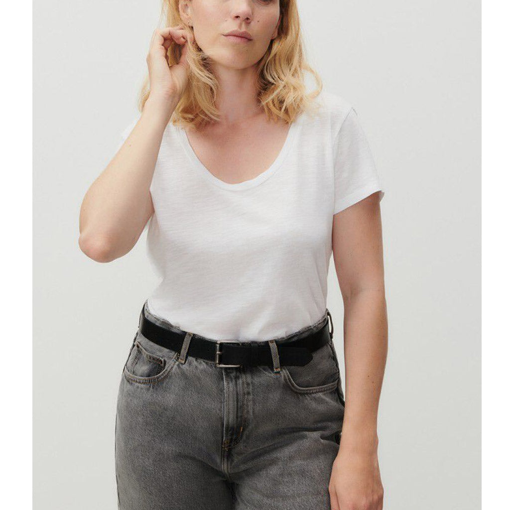 American Vintage Jacksonville Round Neck Tee - White - Collector Store Sydney