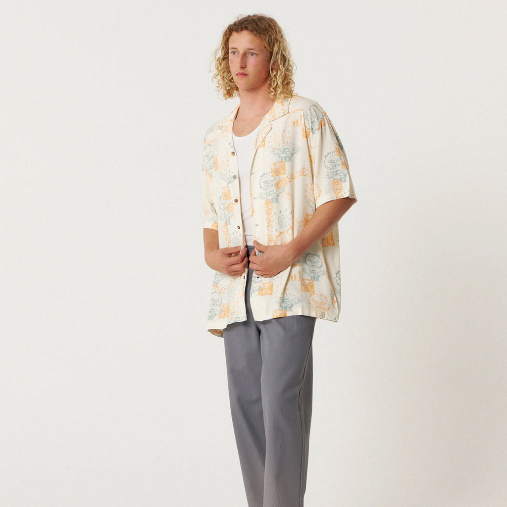TCSS - MADNESS RESORT SS SHIRT - ECRU - Collector Store Sydney