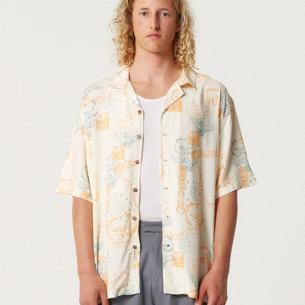 TCSS - MADNESS RESORT SS SHIRT - ECRU - Collector Store Sydney