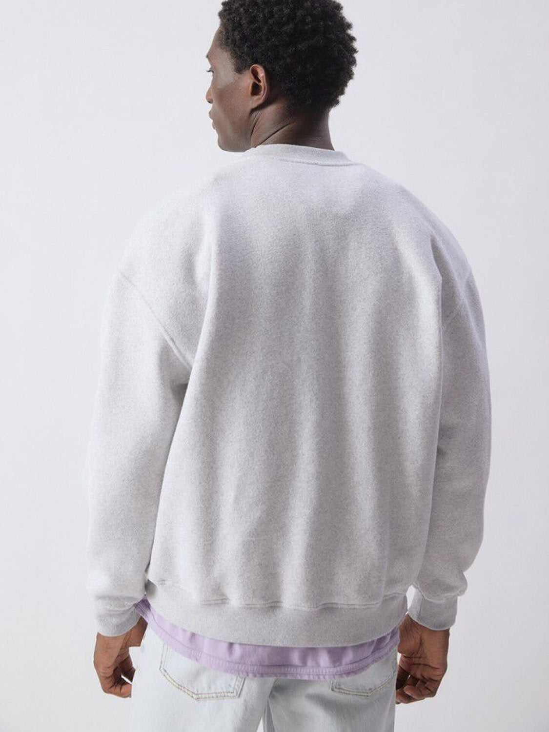 American Vintage Mens Sweatshirt - Baptown - Heather Grey