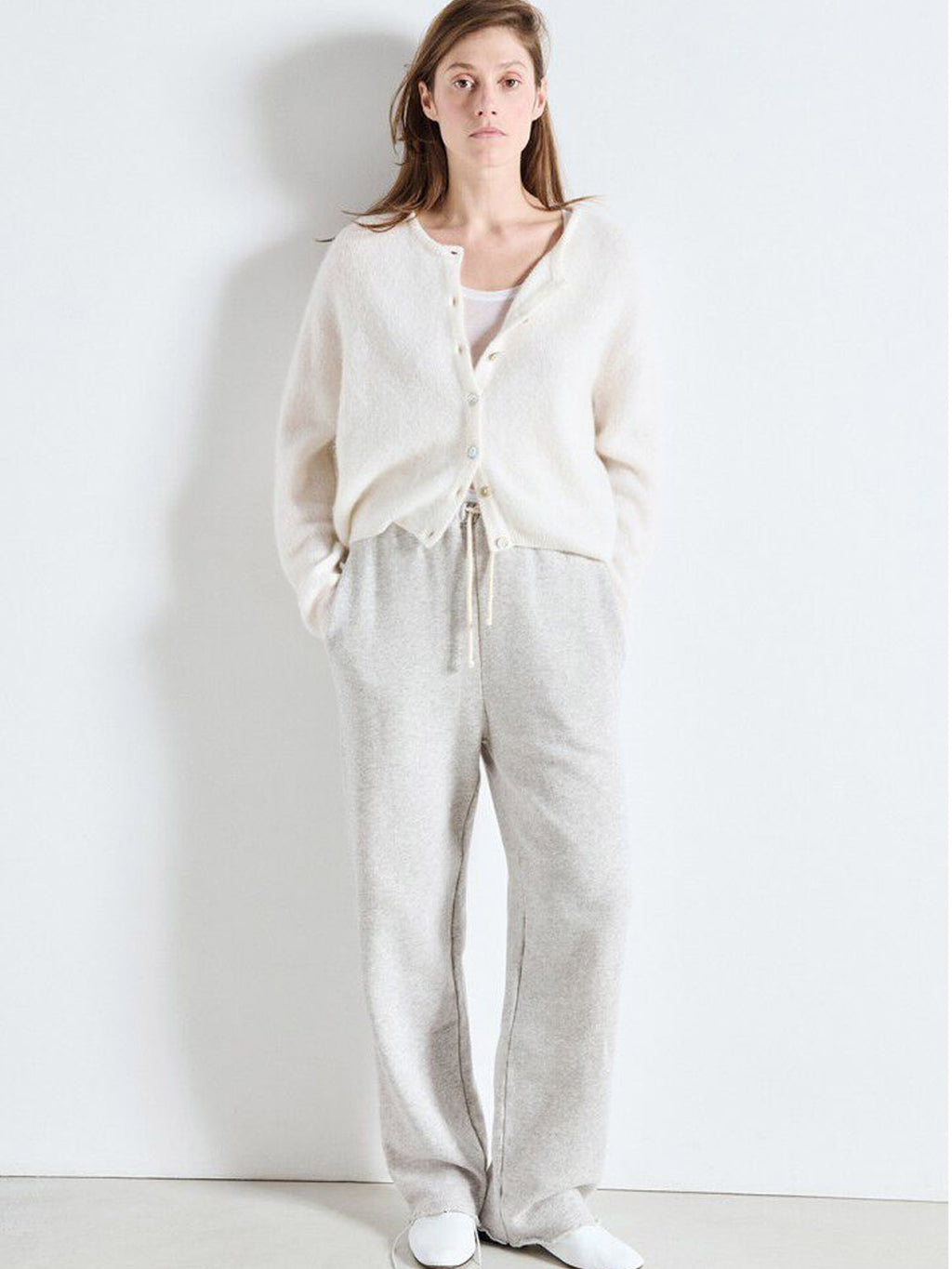 American Vintage Cardigan - Vito - Blanc - Collector Store Sydney