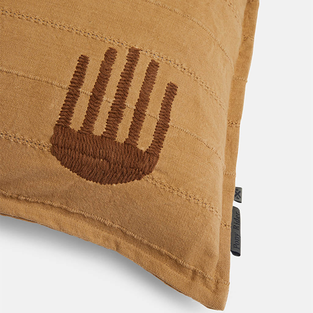 Ancestors Way Cushion | Tabacco Brown /Monks Rober / Donkey | 55*55 - Collector Store
