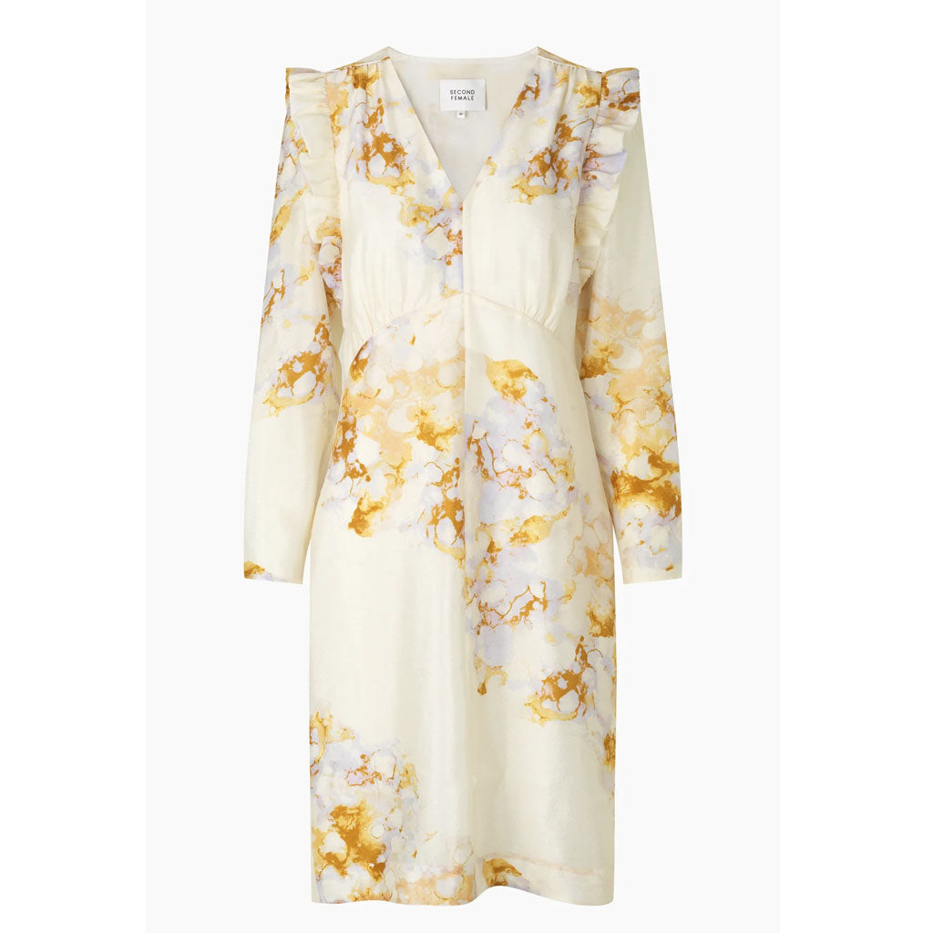 Second Female Angelica Slim Dress - Pearled Ivory - Collector Store