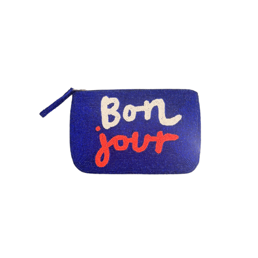 Jacksons Bon Jour  beaded purse - Blue | White | Red - Collector Store