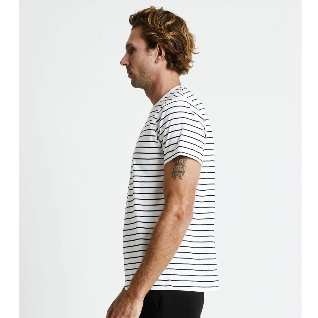 Mr Simple Breton Stripe  Tshirt - black & white - Collector Store