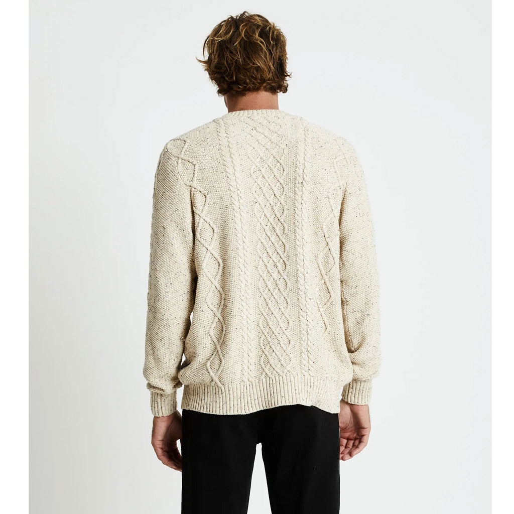 Mr Simple Organic Cable Knit Sweater - Oatmeal - Collector Store