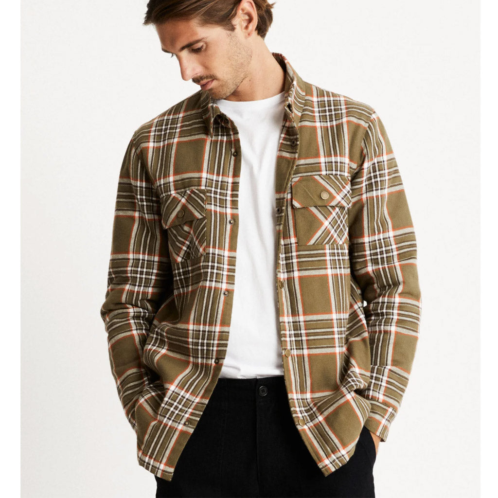 Mr Simple Quilted Flannel Jacket - Army Check - Collector Store