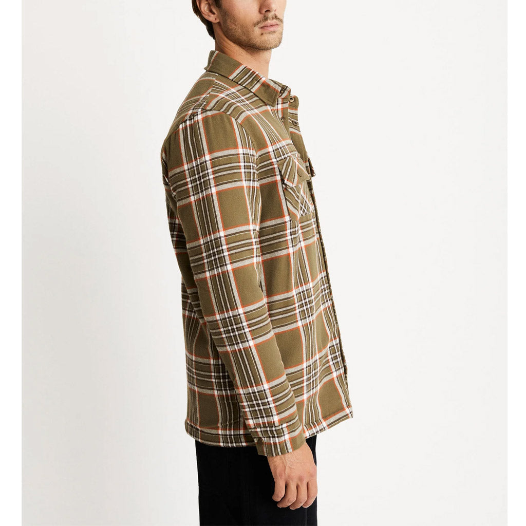 Mr Simple Quilted Flannel Jacket - Army Check - Collector Store