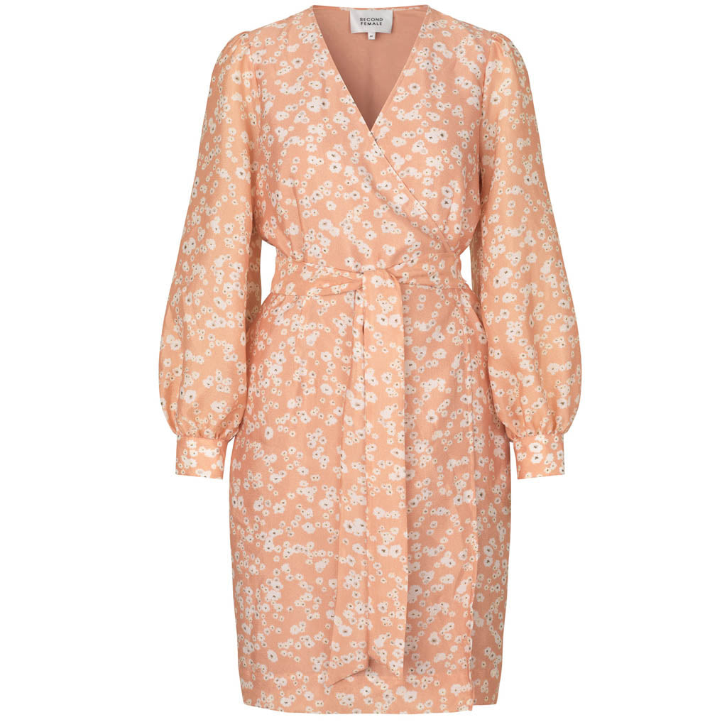 Second Female Karima Wrap Dress - Toasted Nut - Collector Store