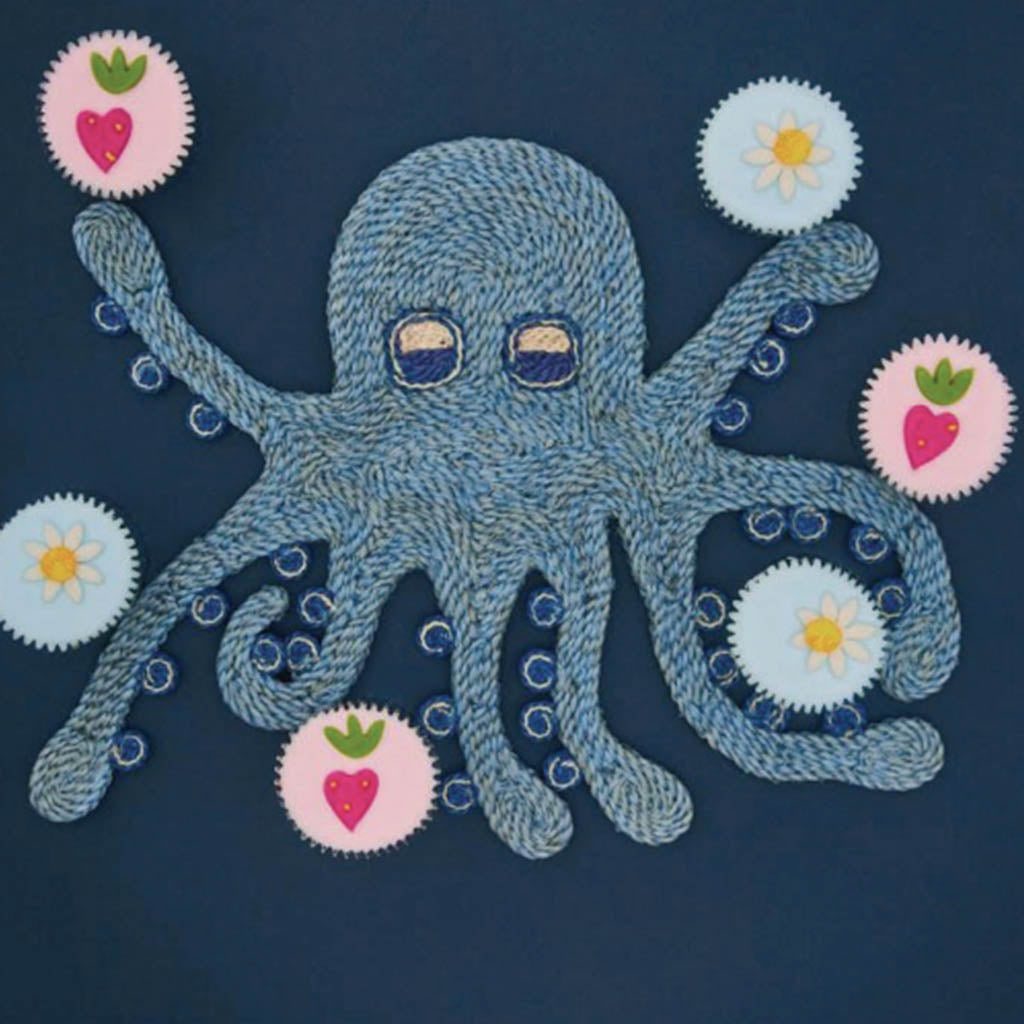 The Jacksons Woven Octopus Placemat - Blue - Collector Store